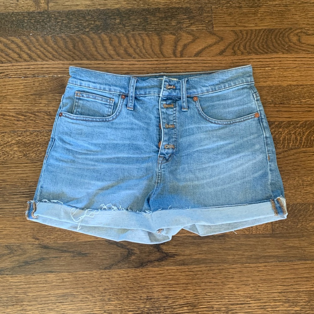 Madewell Button Front Jean Shorts